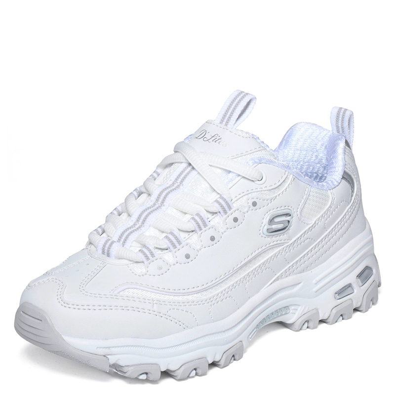 ZAPATILLAS NIÑA SKECHERS CASUALES BLANCA D'LITES - 3