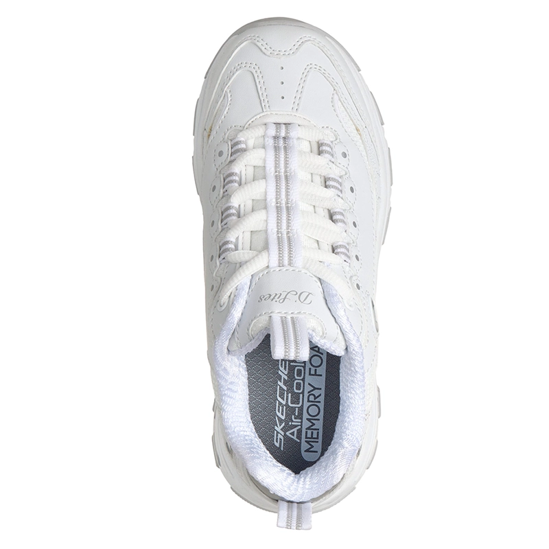 ZAPATILLAS NIÑA SKECHERS CASUALES BLANCA D'LITES - 5