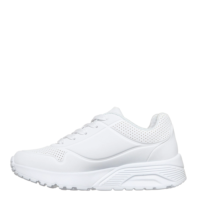 ZAPATILLAS NIÑA SKECHERS CASUALES BLANCA UNO LITE - 4