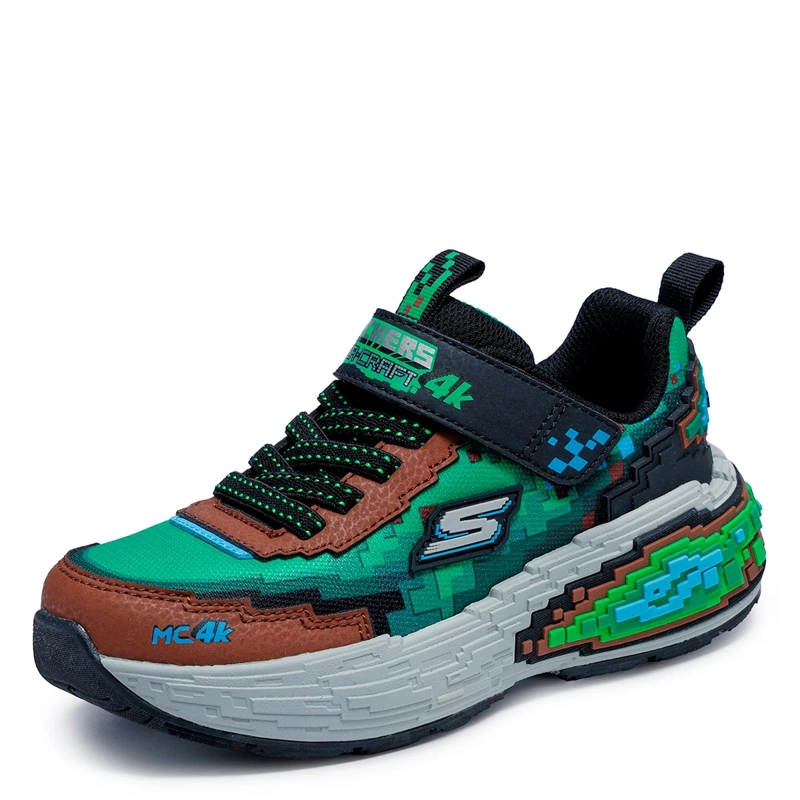 ZAPATILLAS NIÑO SKECHERS CASUALES CAFÉ MEGA-CRAFT 4K - 3