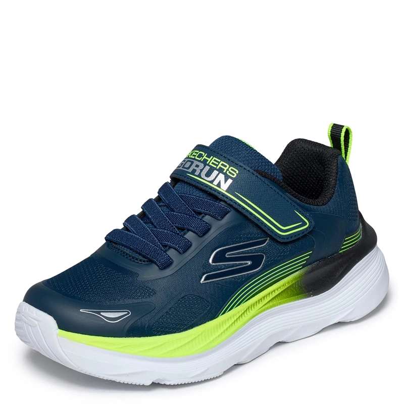 ZAPATILLAS NIÑO SKECHERS CASUALES AZUL MARINO MAX RUN - 3