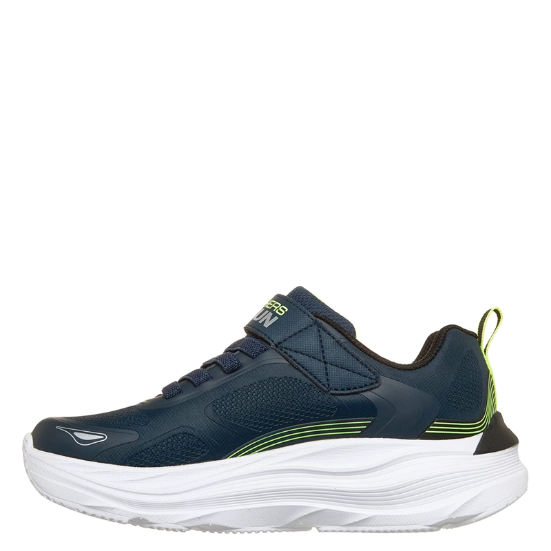 ZAPATILLAS NIÑO SKECHERS CASUALES AZUL MARINO MAX RUN - 4