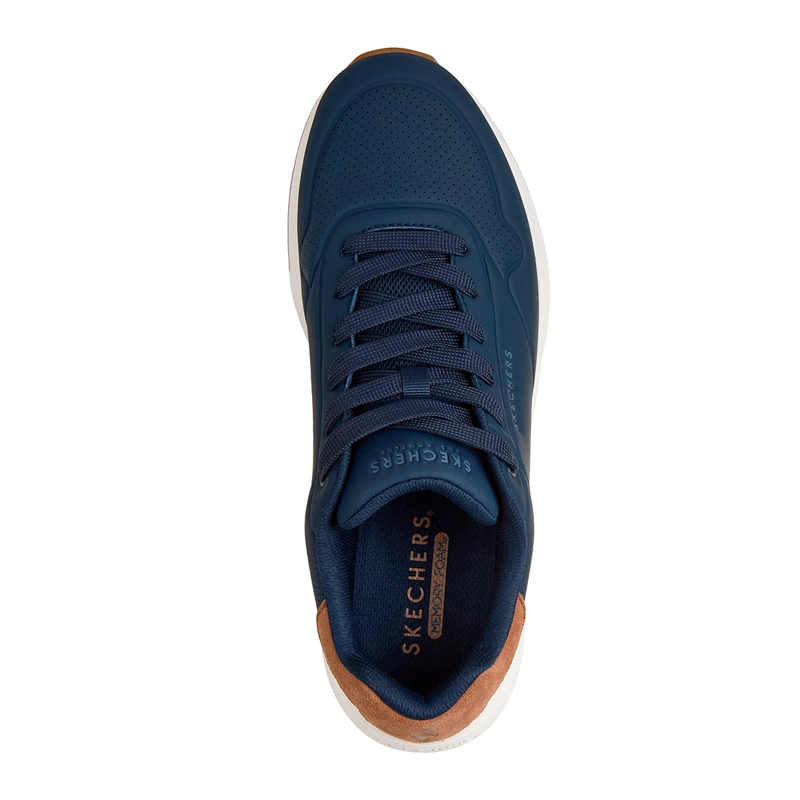 ZAPATILLAS HOMBRE SKECHERS CASUALES AZUL MARINO UNO LITE 2 - 5