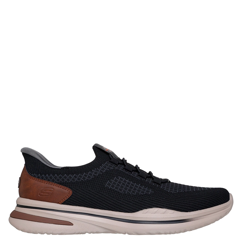 ZAPATILLAS HOMBRE SKECHERS CASUALES NEGRO SLIP-INS RELAXED FIT NORLAN - 1