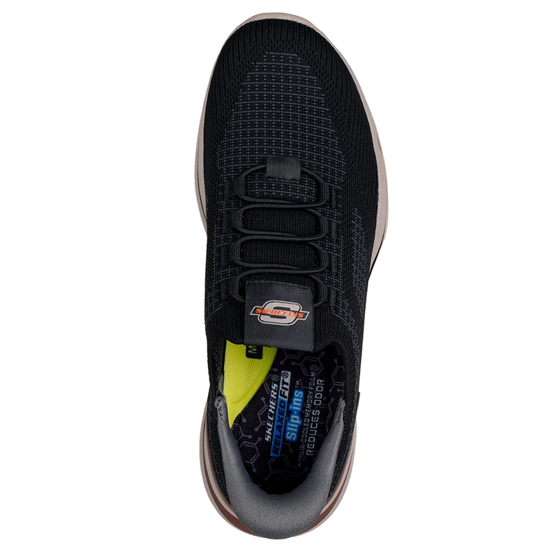 ZAPATILLAS HOMBRE SKECHERS CASUALES NEGRO SLIP-INS RELAXED FIT NORLAN - 4