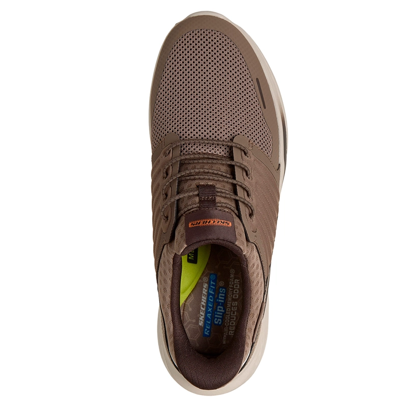 ZAPATILLAS HOMBRE SKECHERS CASUALES TAUPE SLIP-INS RELAXED FIT SLADE - 5