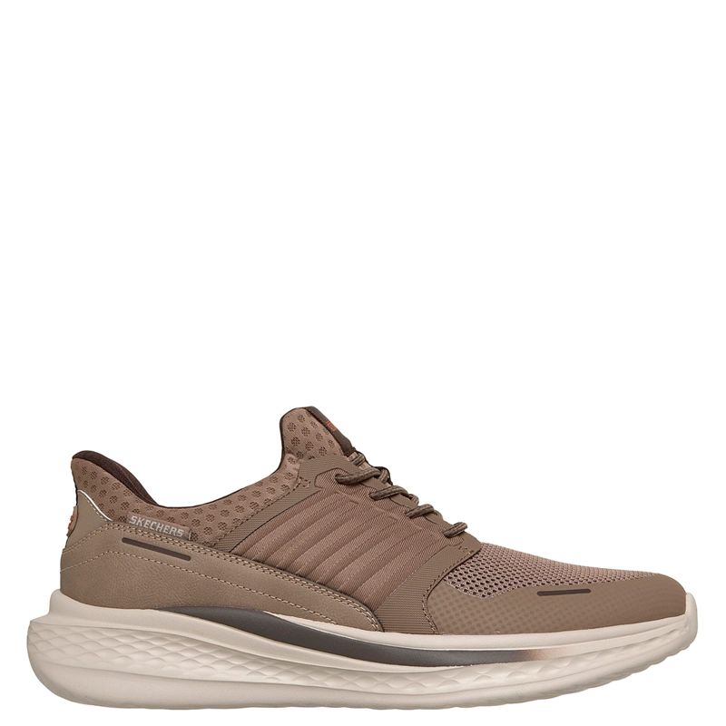 ZAPATILLAS HOMBRE SKECHERS CASUALES TAUPE SLIP-INS RELAXED FIT SLADE - 1