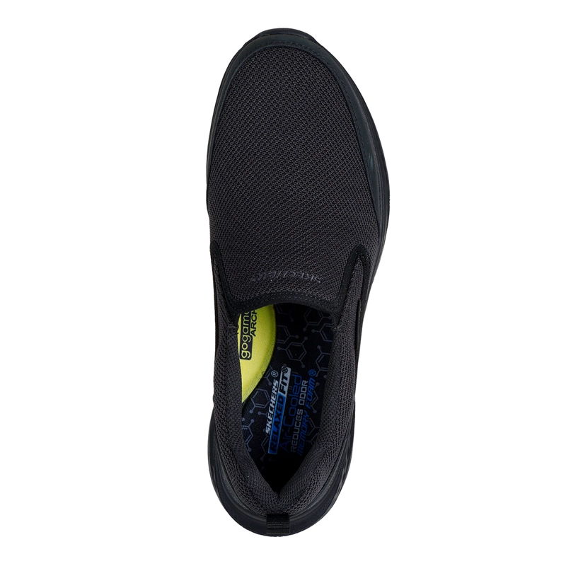 ZAPATILLAS HOMBRE SKECHERS CASUALES NEGRO RELAXED FIT SLADE - 4