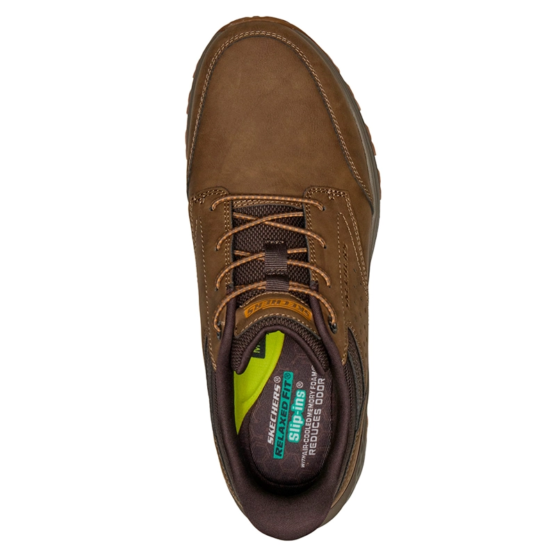 ZAPATILLAS HOMBRE SKECHERS CASUALES CAFÉ SLIP-INS RELAXED FIT SLADE ULTRA - 5