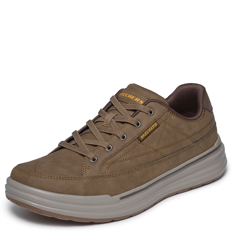 ZAPATILLAS HOMBRE SKECHERS URBANAS CAFÉ RELAXED FIT STERLING - 4