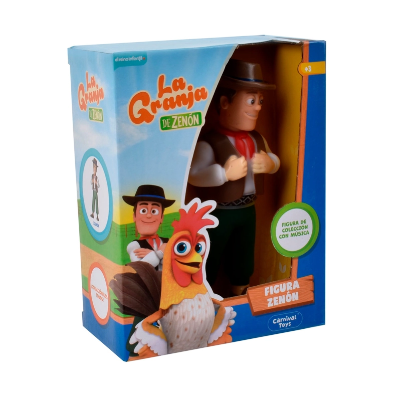 FIGURA MUSICAL LA GRANJA DE ZENÓN VACA LOLA 9 A 15 CM - 1