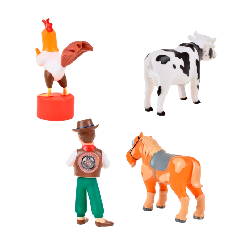 FIGURA MUSICAL LA GRANJA DE ZENÓN VACA LOLA 9 A 15 CM - 4