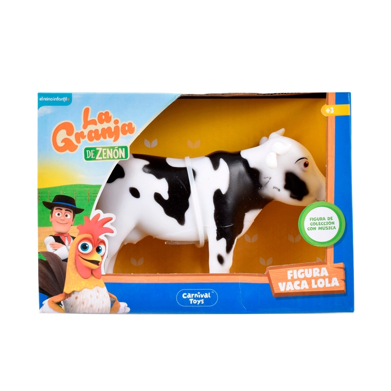 FIGURA MUSICAL LA GRANJA DE ZENÓN VACA LOLA 9 A 15 CM - 10