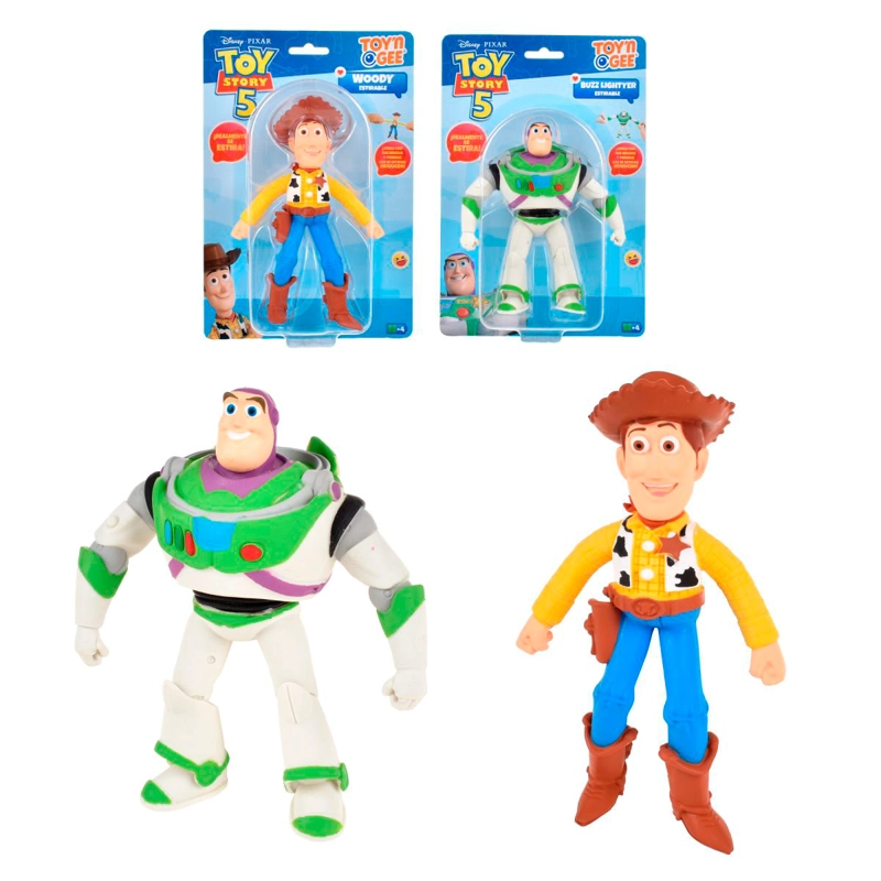 FIGURA DE ACCIÓN TOY STORY STRETCH WOODY 15 CM - 9