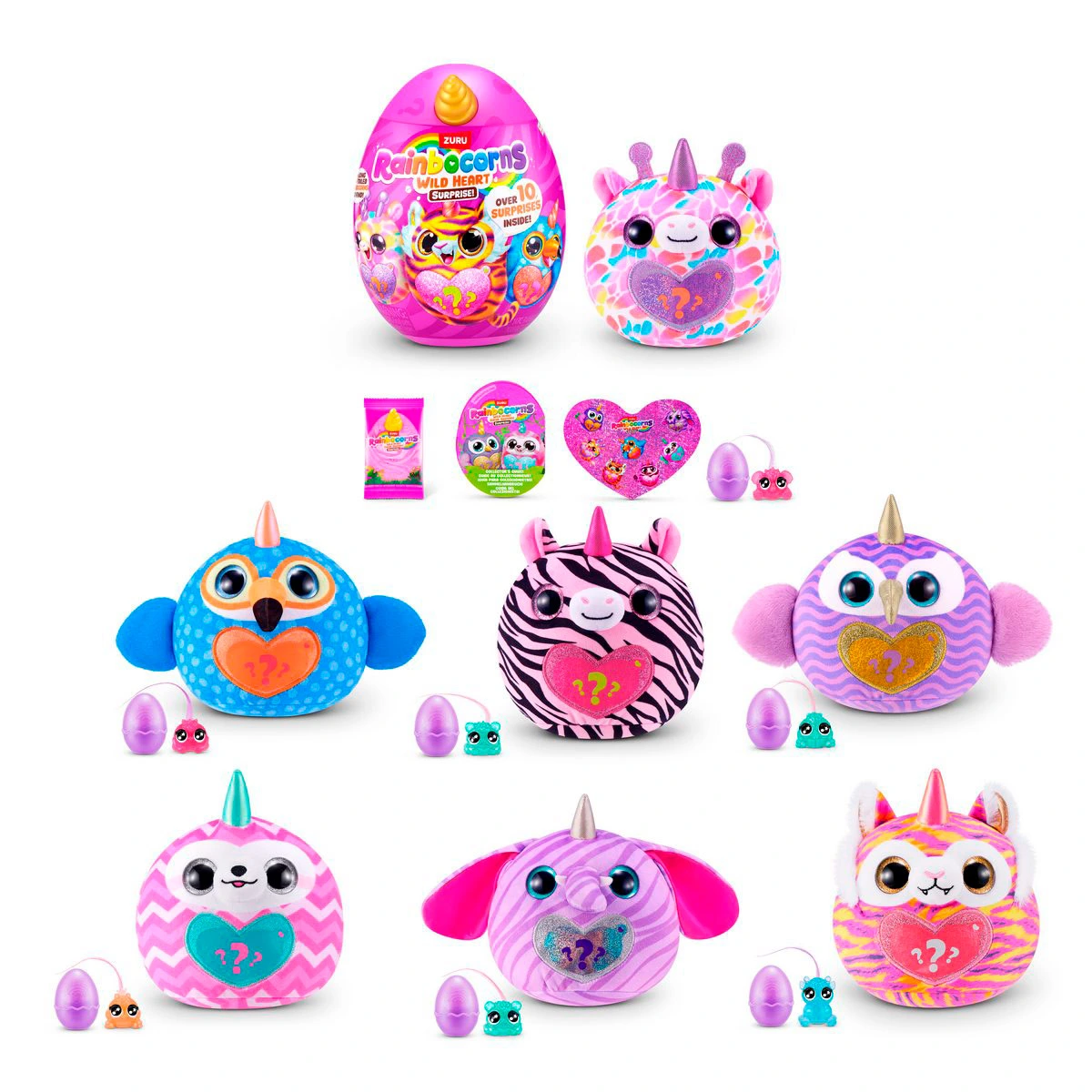 PELUCHE RAINBOCORNS HUEVO SORPRESA SPARKLE HEART - 1