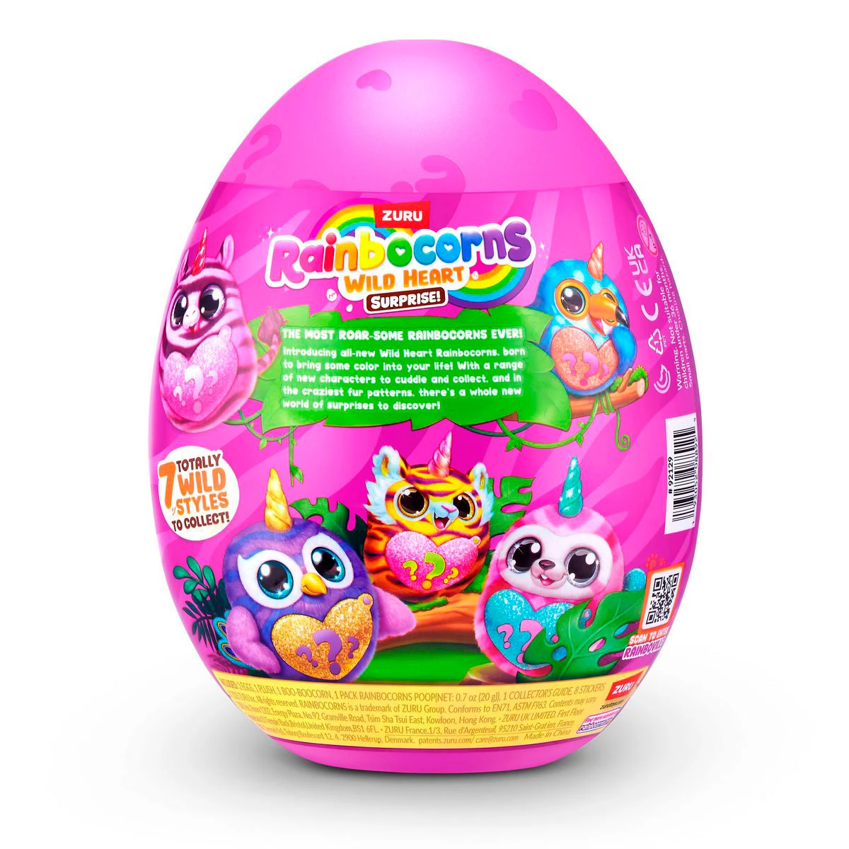 PELUCHE RAINBOCORNS HUEVO SORPRESA SPARKLE HEART - 4