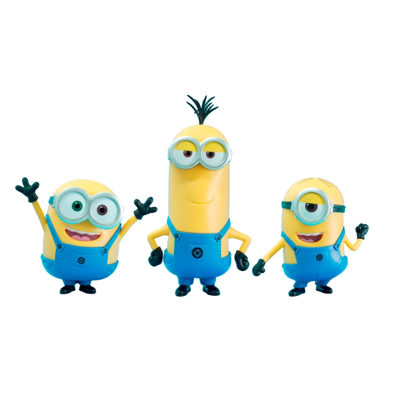 SET 3 FIGURAS MINIONS 9 A 13 CM - 1