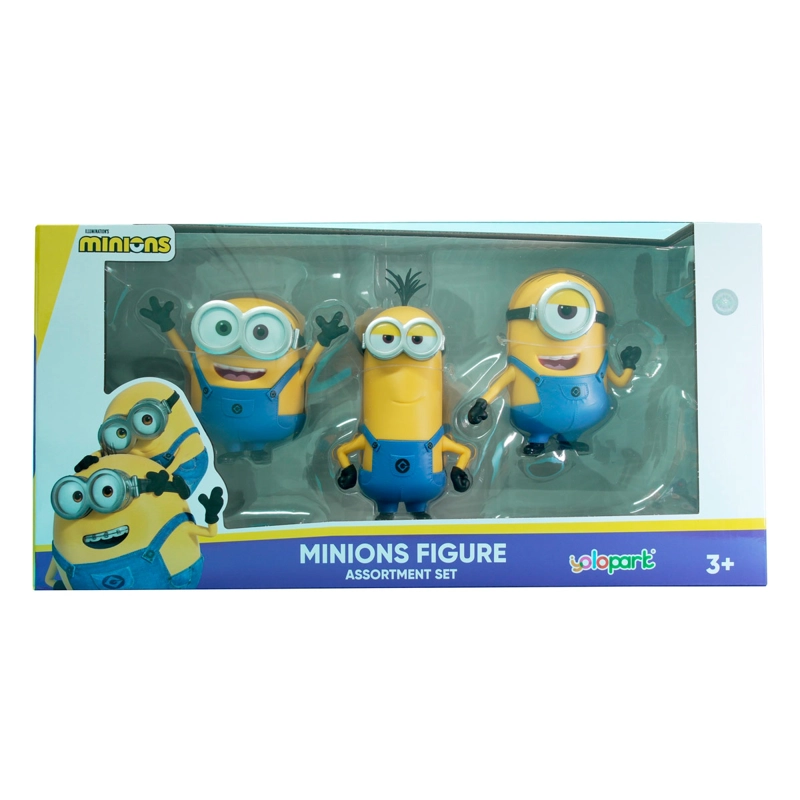 SET 3 FIGURAS MINIONS 9 A 13 CM - 2