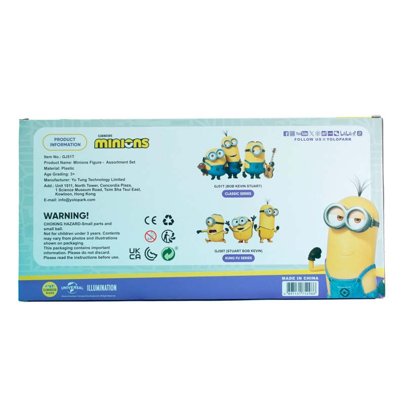 SET 3 FIGURAS MINIONS 9 A 13 CM - 3
