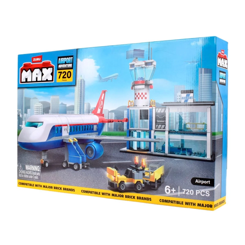 BLOQUES DE CONSTRUCCIÓN MAX FUN AEROPUERTO 720 PZS - 2