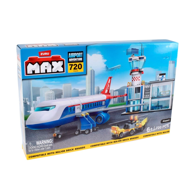 BLOQUES DE CONSTRUCCIÓN MAX FUN AEROPUERTO 720 PZS - 3
