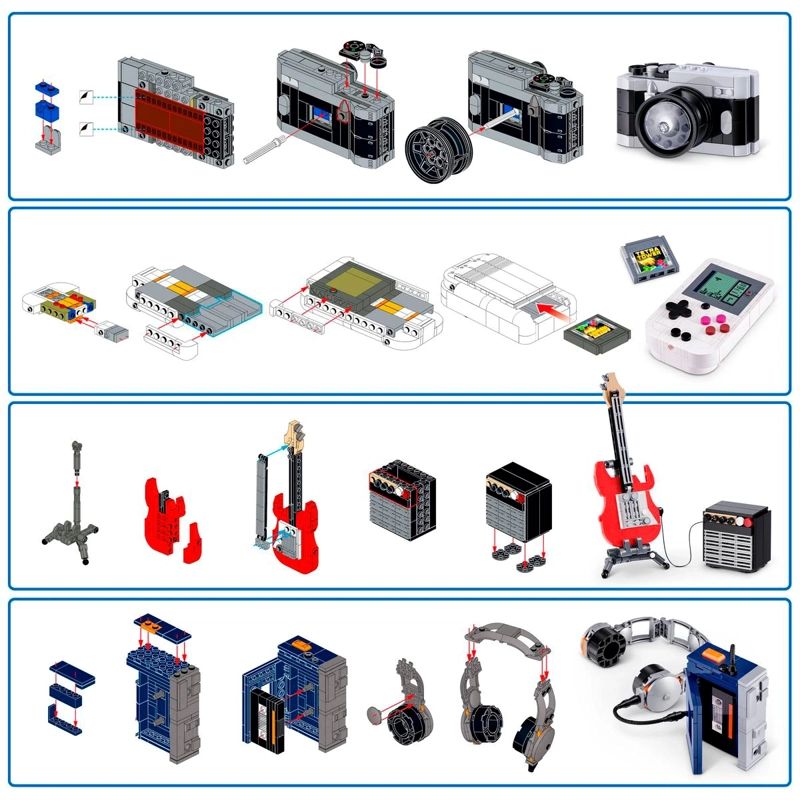 BLOQUES DE CONSTRUCCIÓN MAX RETRO SERIE 2 - CON DIFERENTES MODELOS DE PIEZAS - 3
