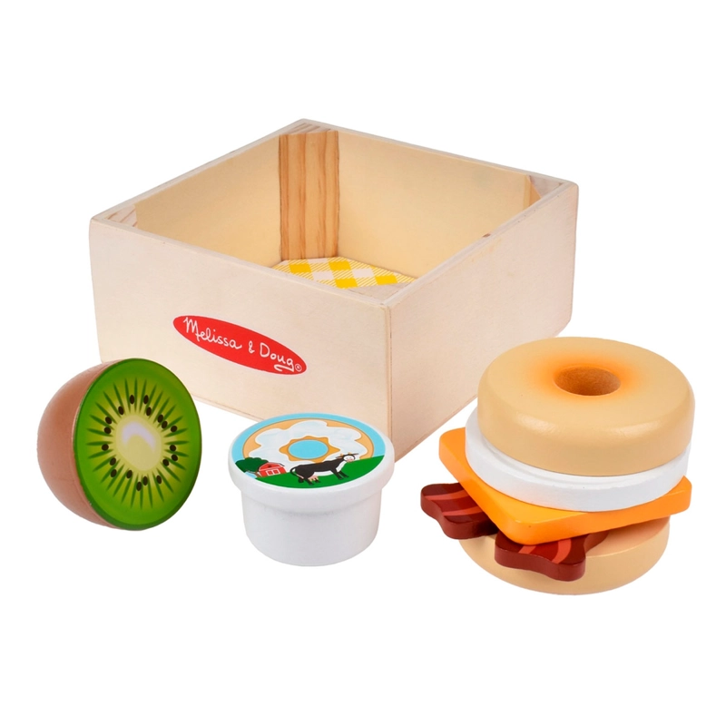 JUGUETE DE COCINA MELISSA & DOUG SET DE COMIDA CAJA DESAYUNO PARA PICNIC - 1
