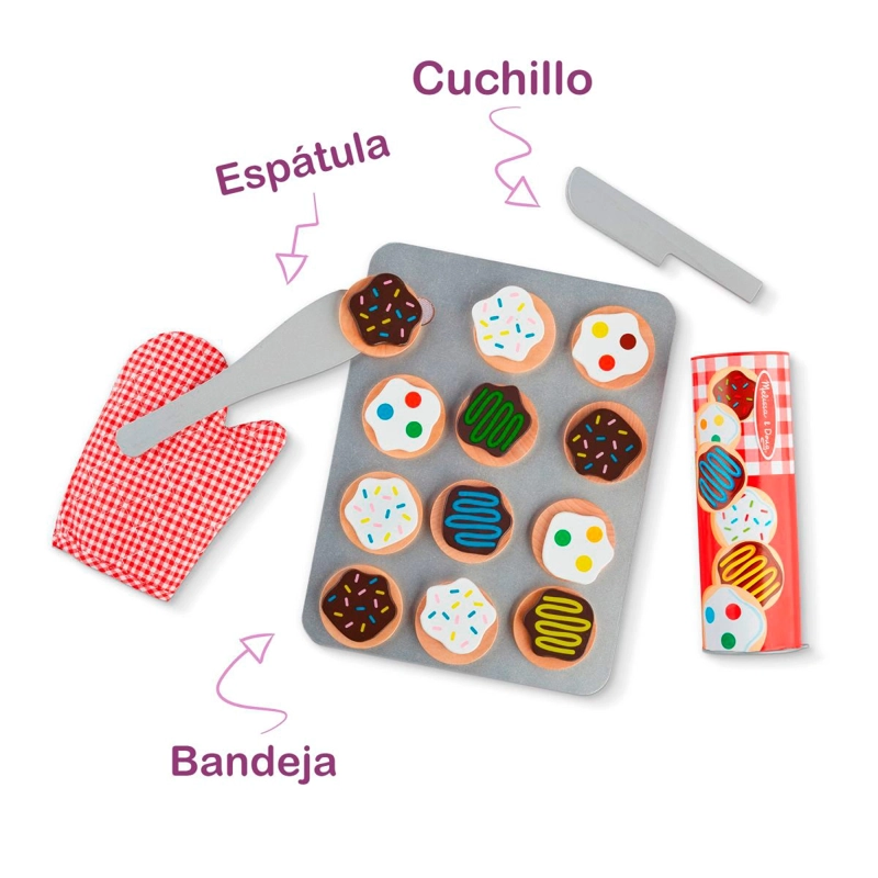 JUGUETE DE COCINA MELISSA & DOUG GALLETAS CORTAR Y HORNEAR - 3