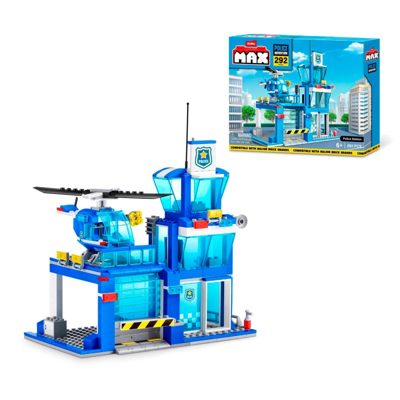 BLOQUES DE CONSTRUCCIÓN MAX FUN ESTACIÓN DE POLICIA 292 PZS - 1