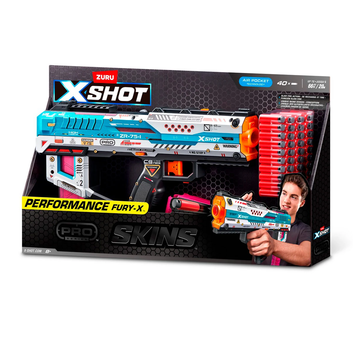 LANZA DARDOS X-SHOT SKINS PRO FURYX BLASTER - 1