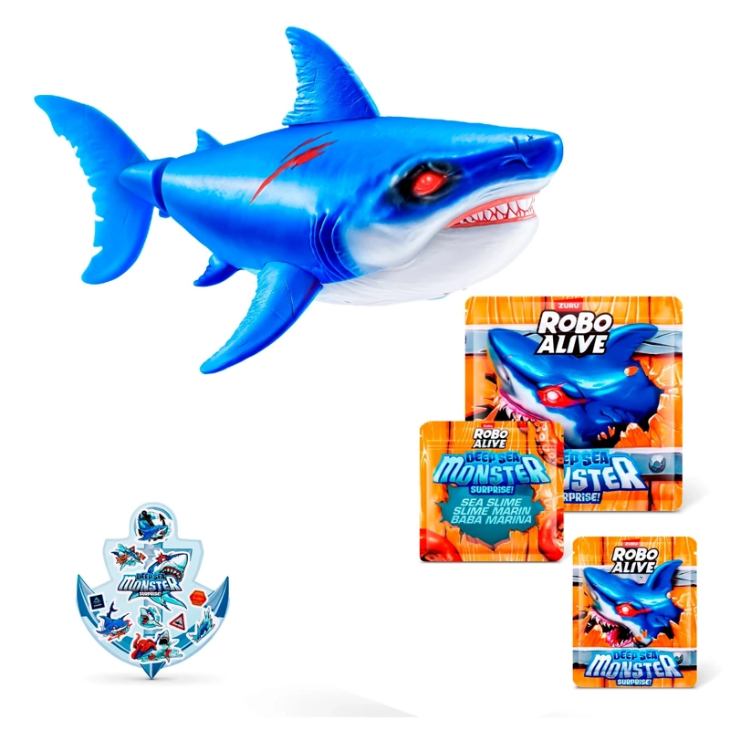 FIGURA DE ACCIÓN ROBO ALIVE MOUNSTROS SORPRESA PROFUNDIDADES MARINAS  - 1