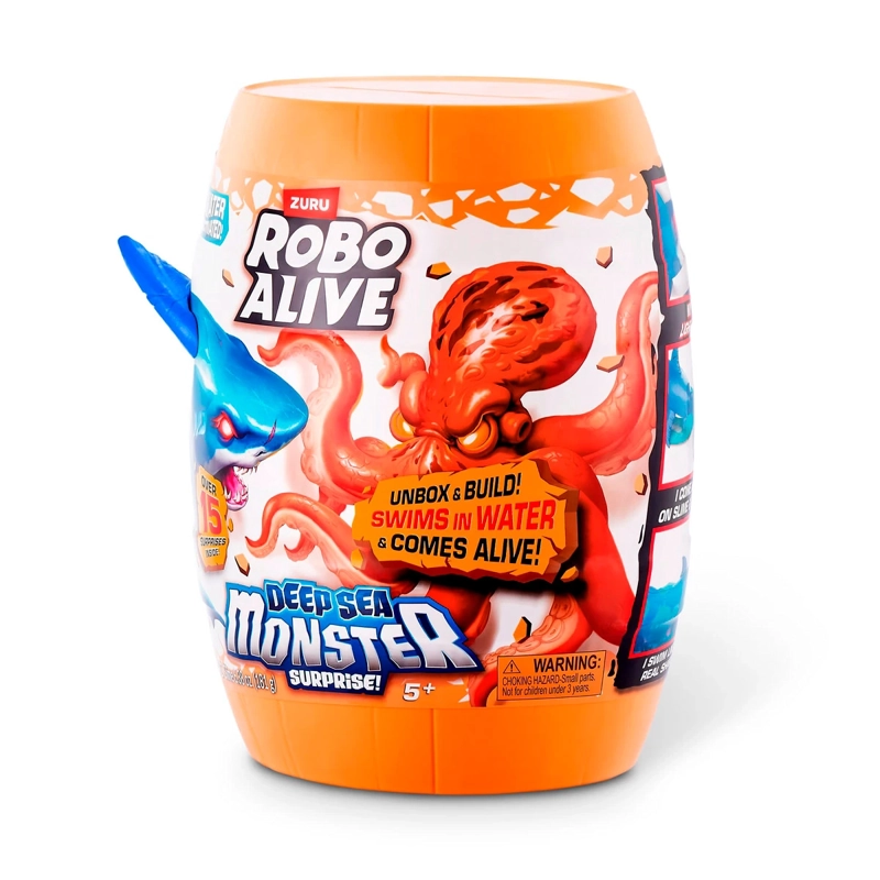 FIGURA DE ACCIÓN ROBO ALIVE MOUNSTROS SORPRESA PROFUNDIDADES MARINAS  - 4
