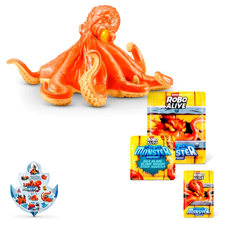 FIGURA DE ACCIÓN ROBO ALIVE MOUNSTROS SORPRESA PROFUNDIDADES MARINAS  - 7