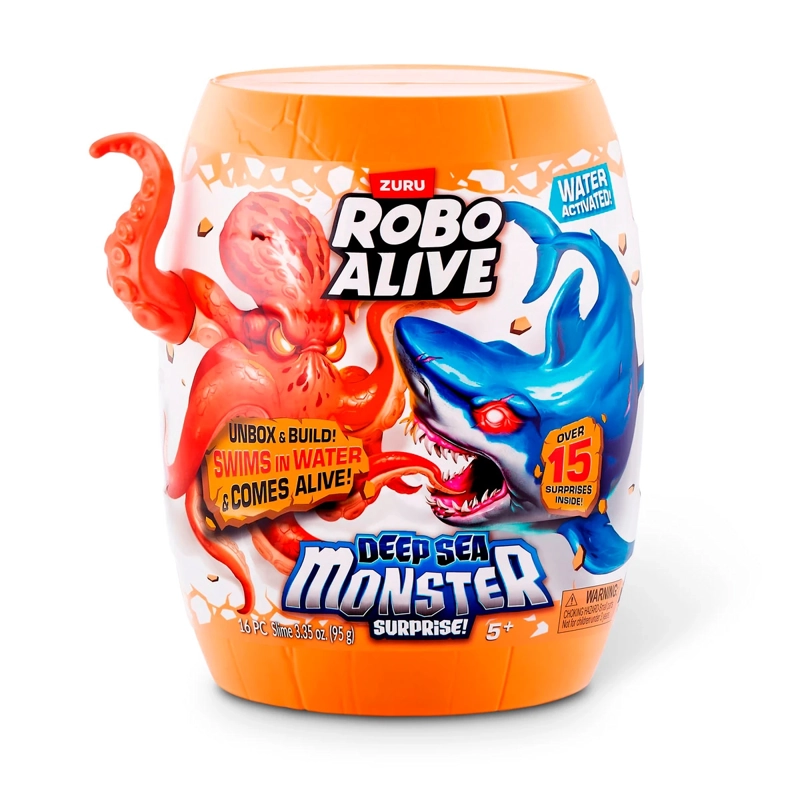 FIGURA DE ACCIÓN ROBO ALIVE MOUNSTROS SORPRESA PROFUNDIDADES MARINAS  - 10