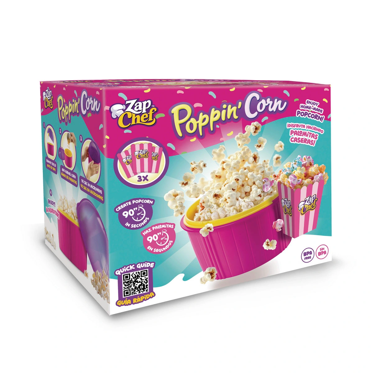 JUGUETE DE COCINA ZAP CHEF CREACIÓN POP CORN  - 4