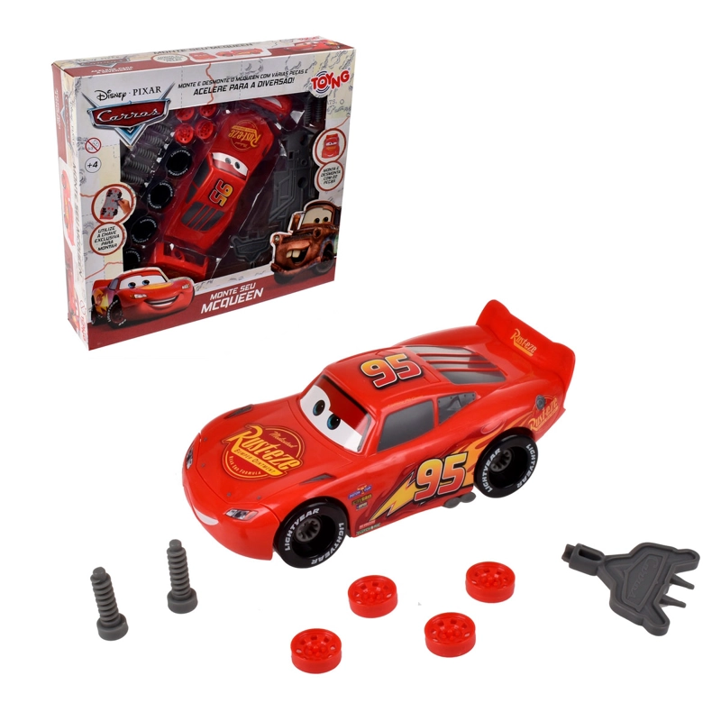 AUTO DE JUGUETE CARS DIY 34 CM MCQUEEN - 1