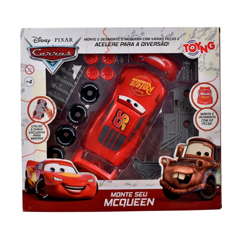 AUTO DE JUGUETE CARS DIY 34 CM MCQUEEN - 6