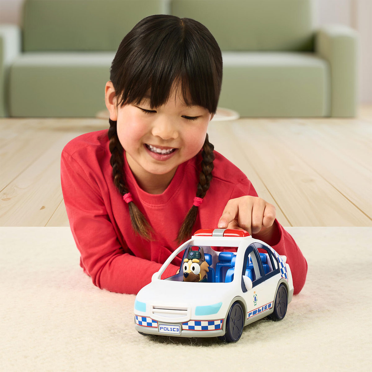 VEHÍCULO DE JUGUETE BLUEY AUTO DE POLICÍA SERIE 14 - 2