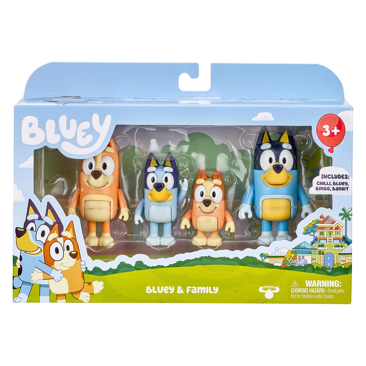 PACK 4 FIGURAS DE ACCIÓN BLUEY FAMILIA - 3