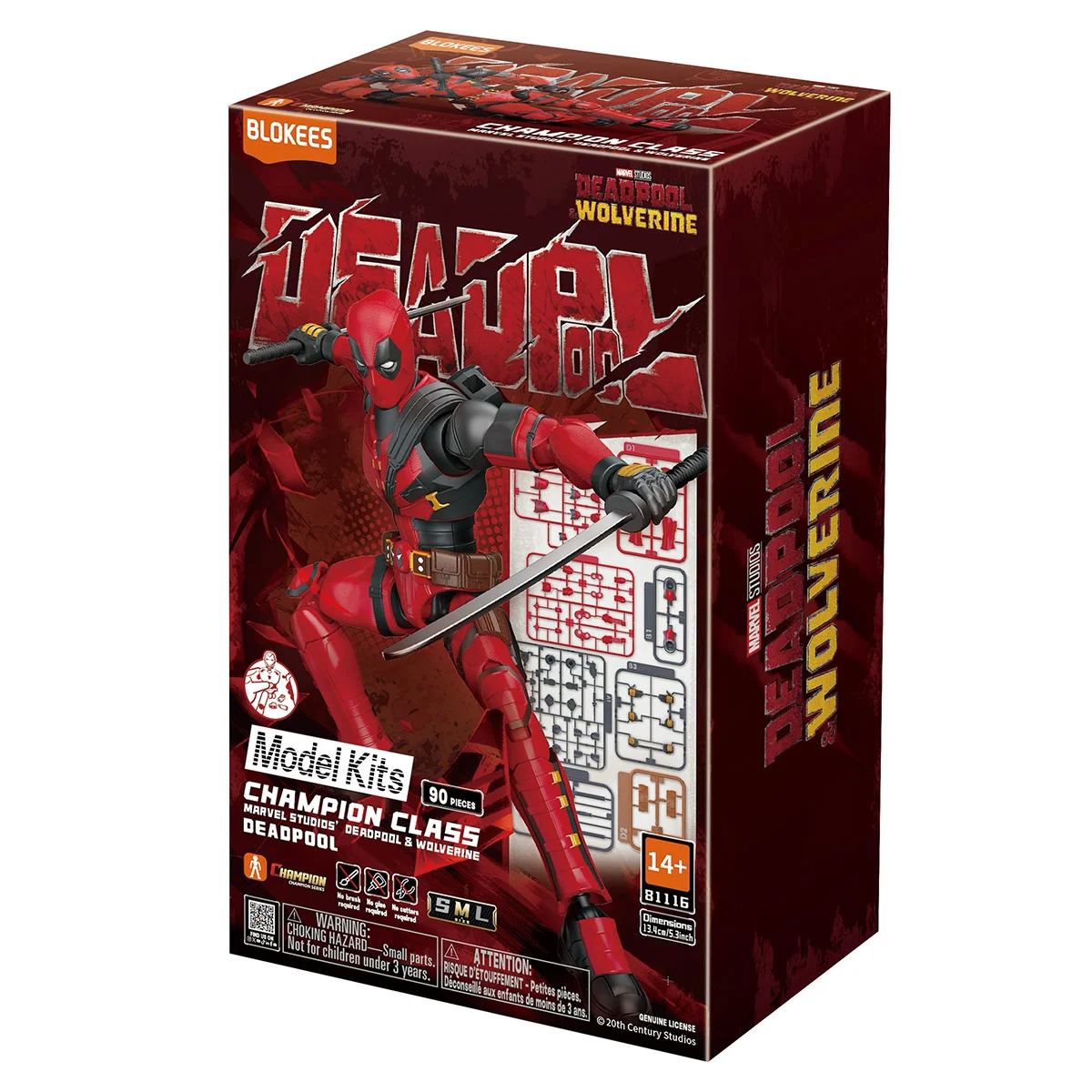 BLOQUES DE CONSTRUCCIÓN BLOKEES DEADPOOL CLASE CAMPEÓN 90 PIEZAS