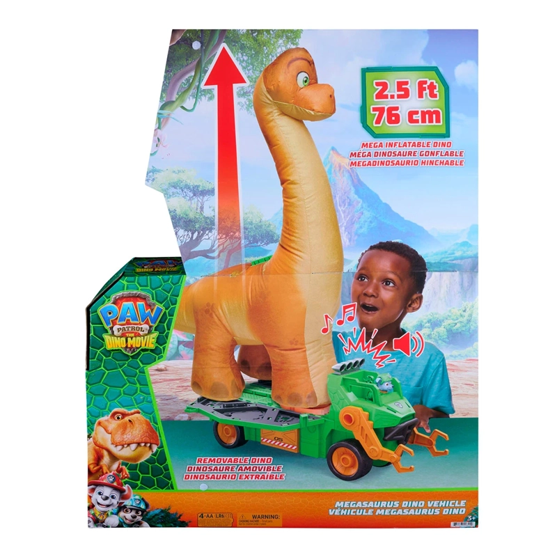 VEHÍCULO DE JUGUETE PAW PATROL MOVIE MEGASAURUS CON FIGURA - 1
