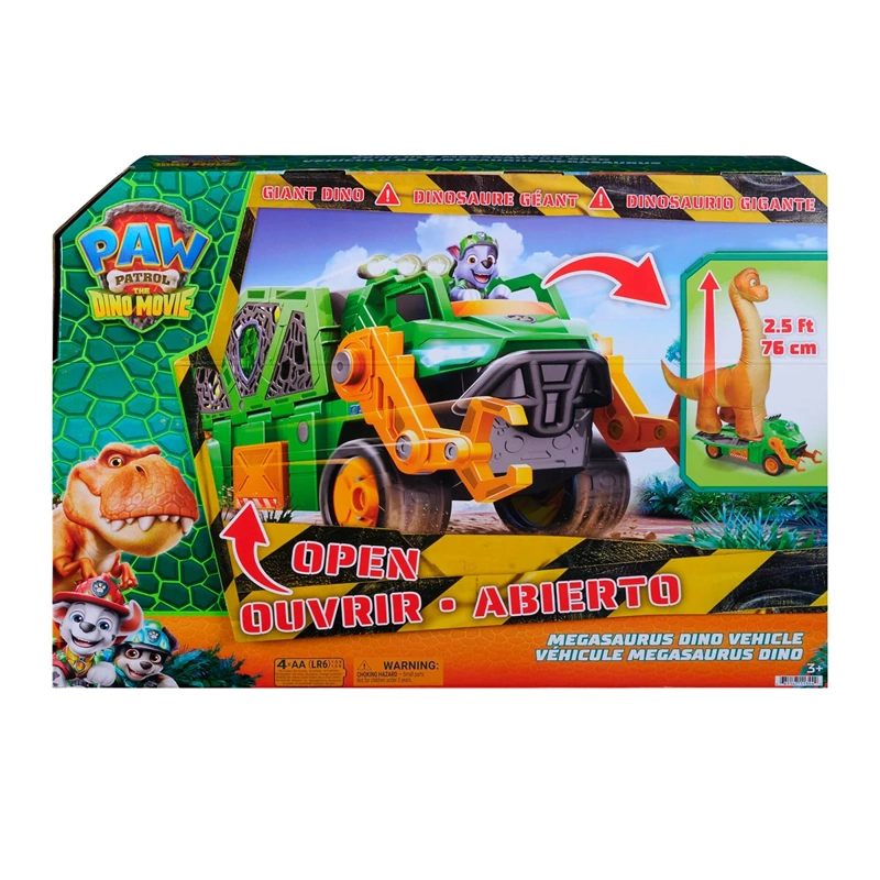 VEHÍCULO DE JUGUETE PAW PATROL MOVIE MEGASAURUS CON FIGURA - 8