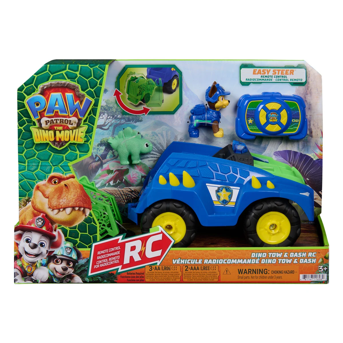 VEHÍCULO DE JUGUETE PAW PATROL MOVIE DINO CAMIÓN DE REMOLQUE DASH RADIOCONTROL - 2