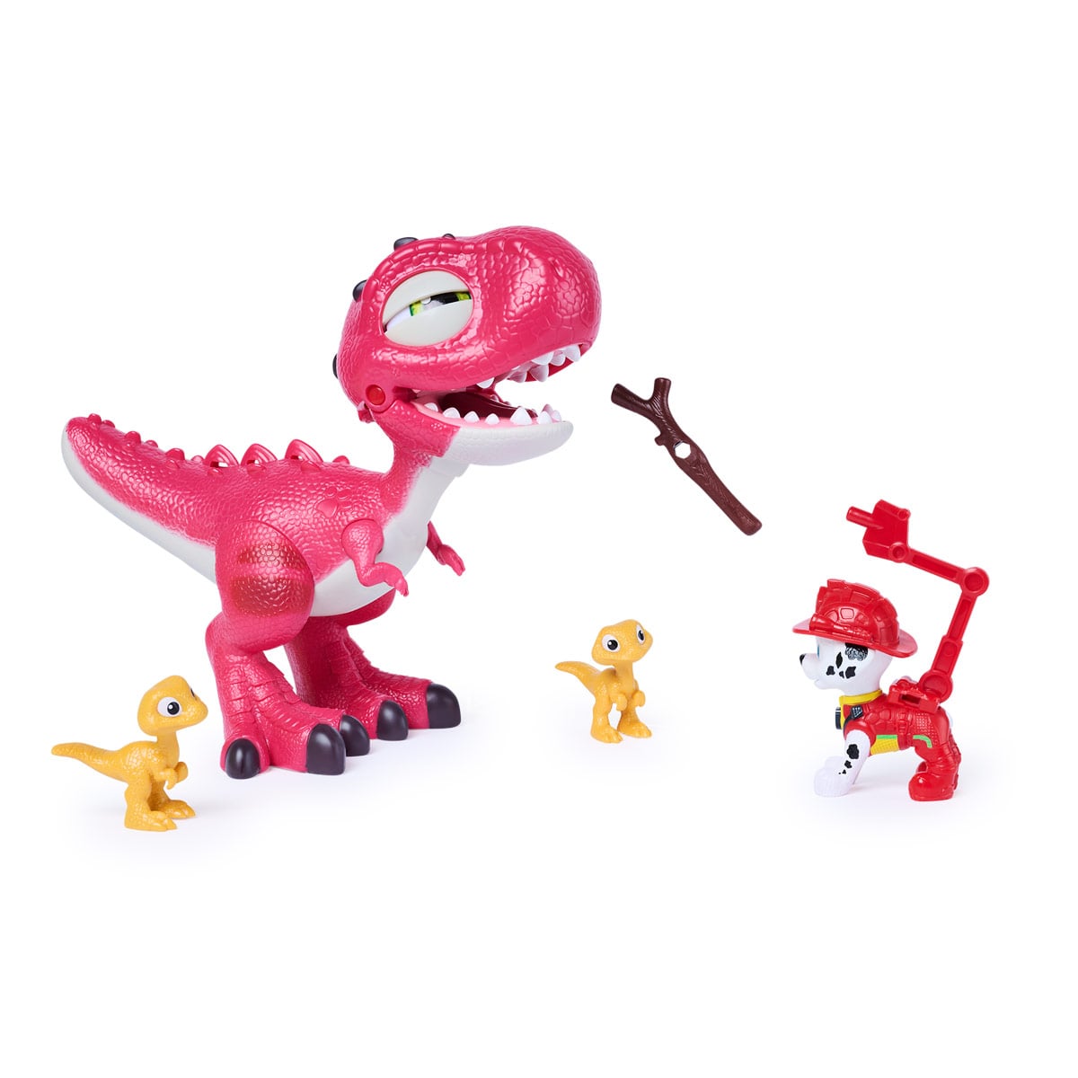 FIGURA DE ACCIÓN PAW PATROL MOVIE DINO RHUBARB Y MARSHALL - 2
