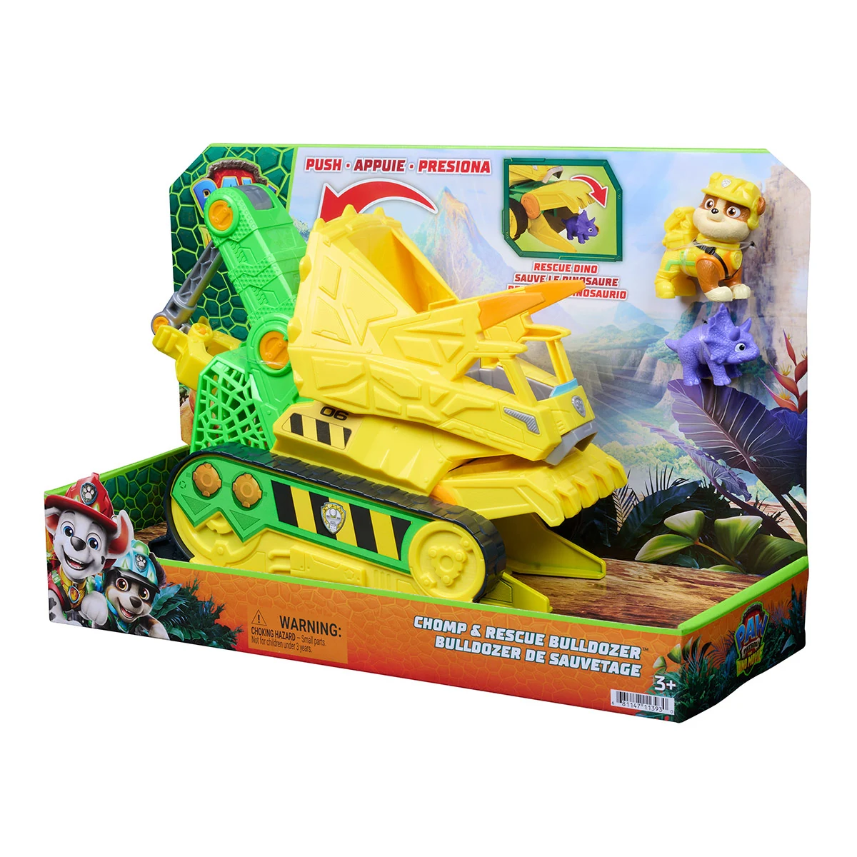 VEHÍCULO DE JUGUETE PAW PATROL MOVIE CHOMP N'RESCUE DINO - 5