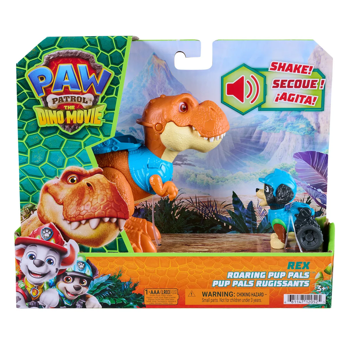FIGURA DE ACCIÓN PAW PATROL DINO DINOSAURIO Y FIGURA DE REX - 1