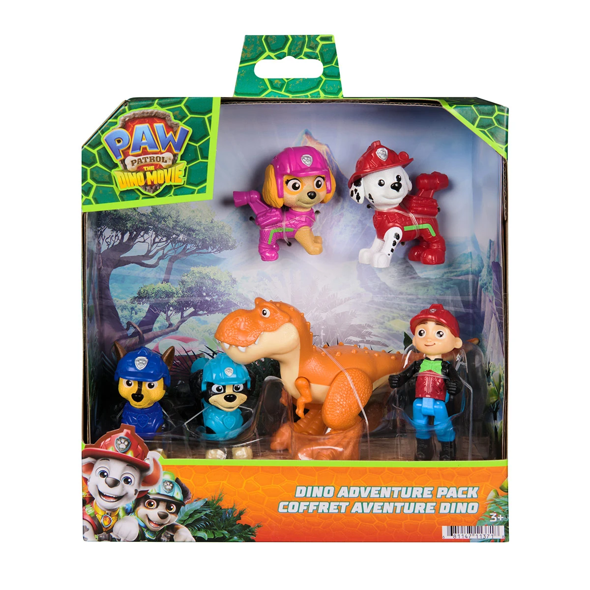 FIGURA DE ACCIÓN PAW PATROL MOVIE DINO PACK DE EQUIPO - 1