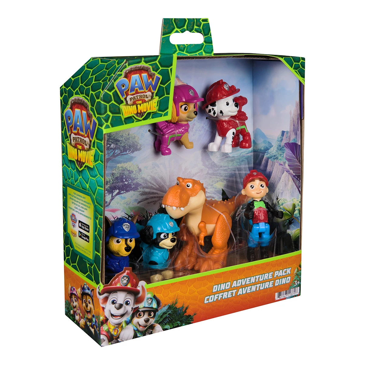 FIGURA DE ACCIÓN PAW PATROL MOVIE DINO PACK DE EQUIPO - 4