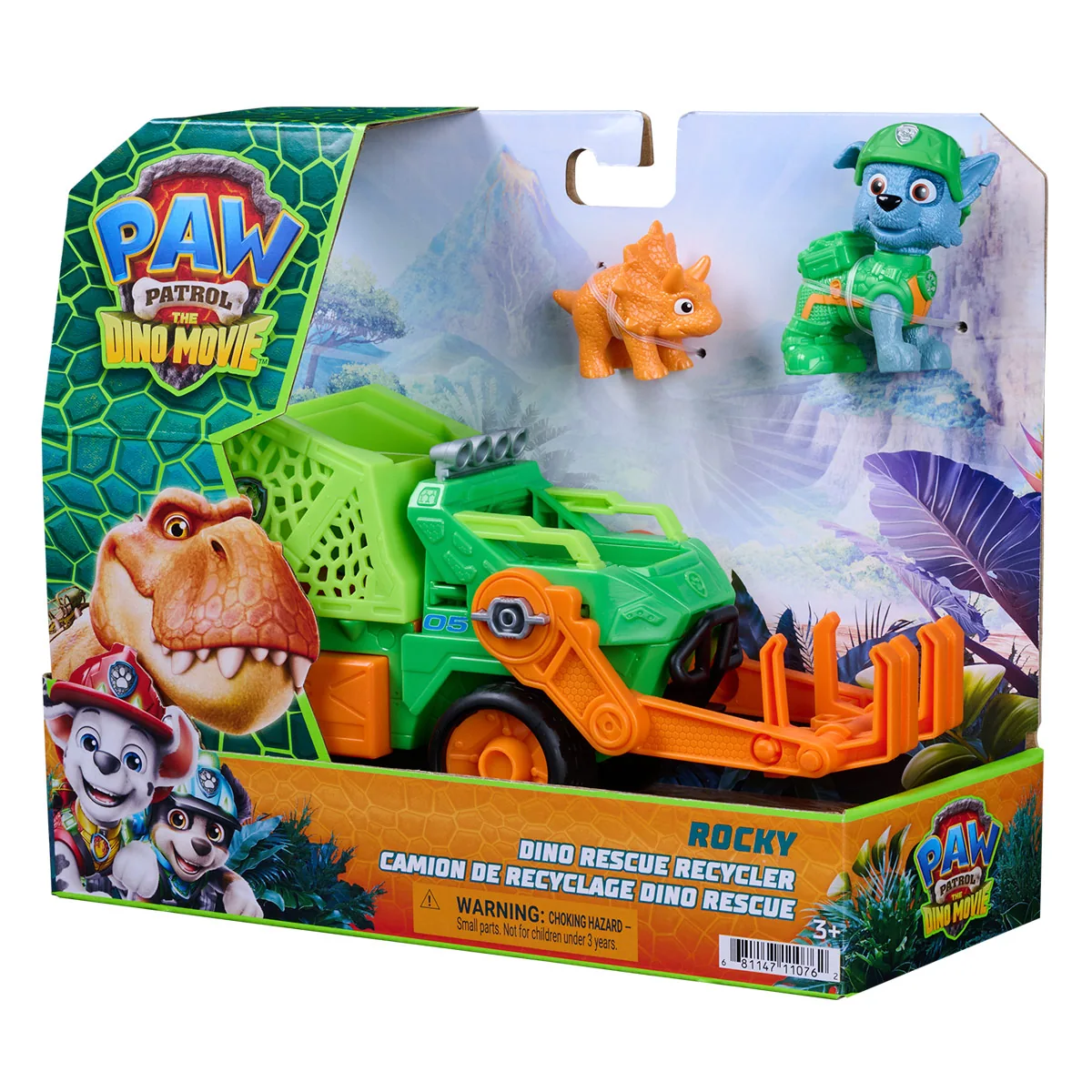 VEHÍCULO DE JUGUETE PAW PATROL DINO VEHÍCULO DE ROCKY  - 1