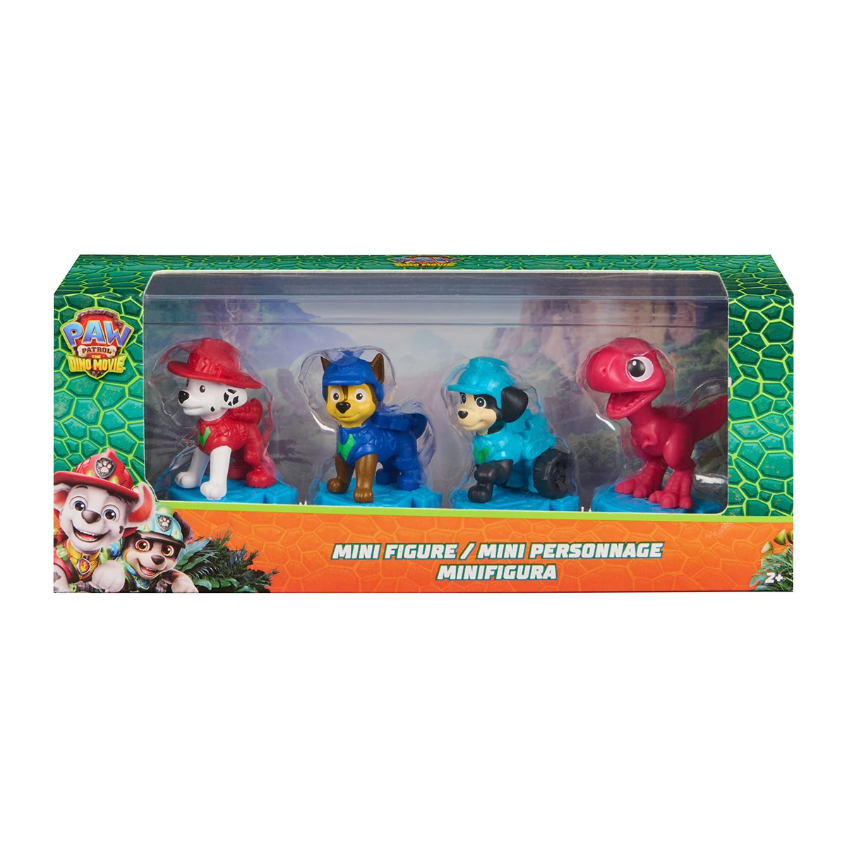 PACK 4 MINI FIGURAS DE ACCIÓN PAW PATROL MOVIE DINO - 2